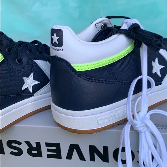 CONVERSE FASTBREAK PRO MID OBSIDIAN/WHITE/ MENS - Picture 11 of 16